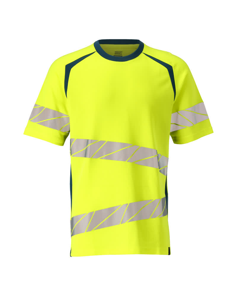MASCOT ACCELERATE SAFE T-Shirt - Hi-vis Gelb/Dunkelpetroleum