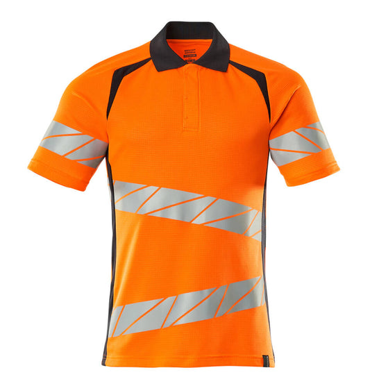 MASCOT ACCELERATE SAFE Polo-Shirt - Hi-vis Orange/Schwarzblau