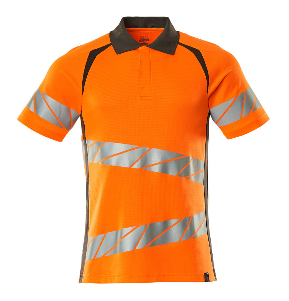 MASCOT ACCELERATE SAFE Polo-Shirt - Hi-vis Orange/Dunkelanthrazit