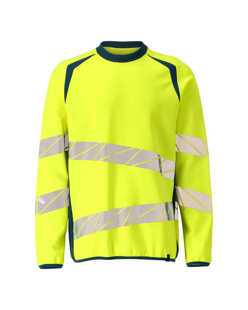 MASCOT ACCELERATE SAFE Sweatshirt - Hi-vis Gelb/Dunkelpetroleum