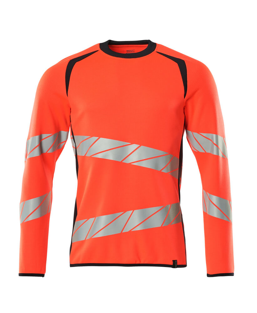 MASCOT ACCELERATE SAFE Sweatshirt - Hi-vis Rot/Schwarzblau
