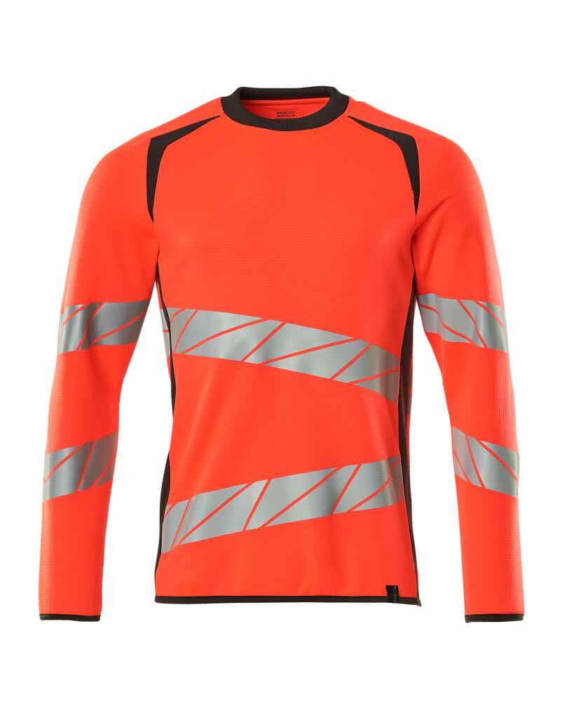 MASCOT ACCELERATE SAFE Sweatshirt - Hi-vis Rot/Dunkelanthrazit