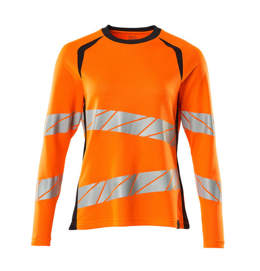 MASCOT ACCELERATE SAFE T-Shirt, Langarm - Hi-vis Orange/Schwarzblau