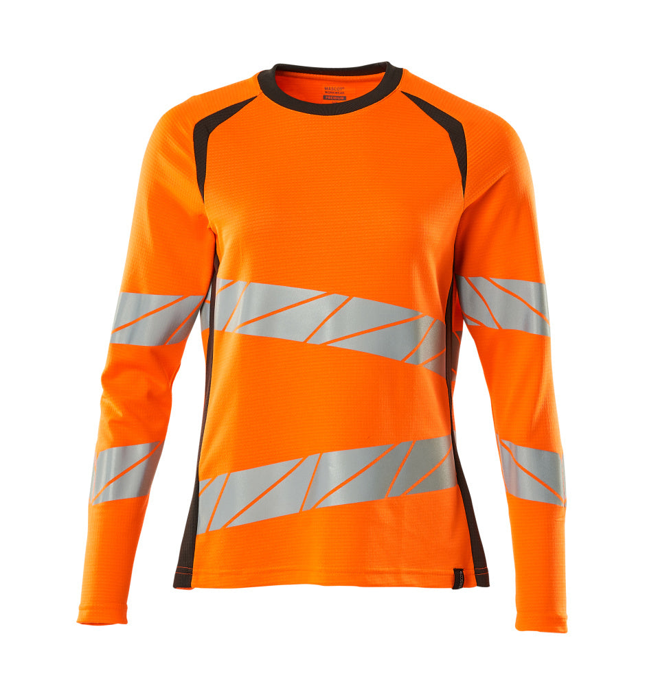 MASCOT ACCELERATE SAFE T-Shirt, Langarm - Hi-vis Orange/Dunkelanthrazit