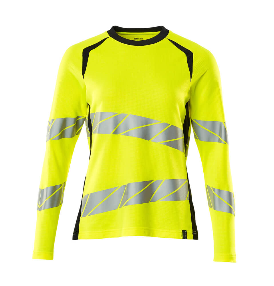 MASCOT ACCELERATE SAFE T-Shirt, Langarm - Hi-vis Gelb/Schwarzblau