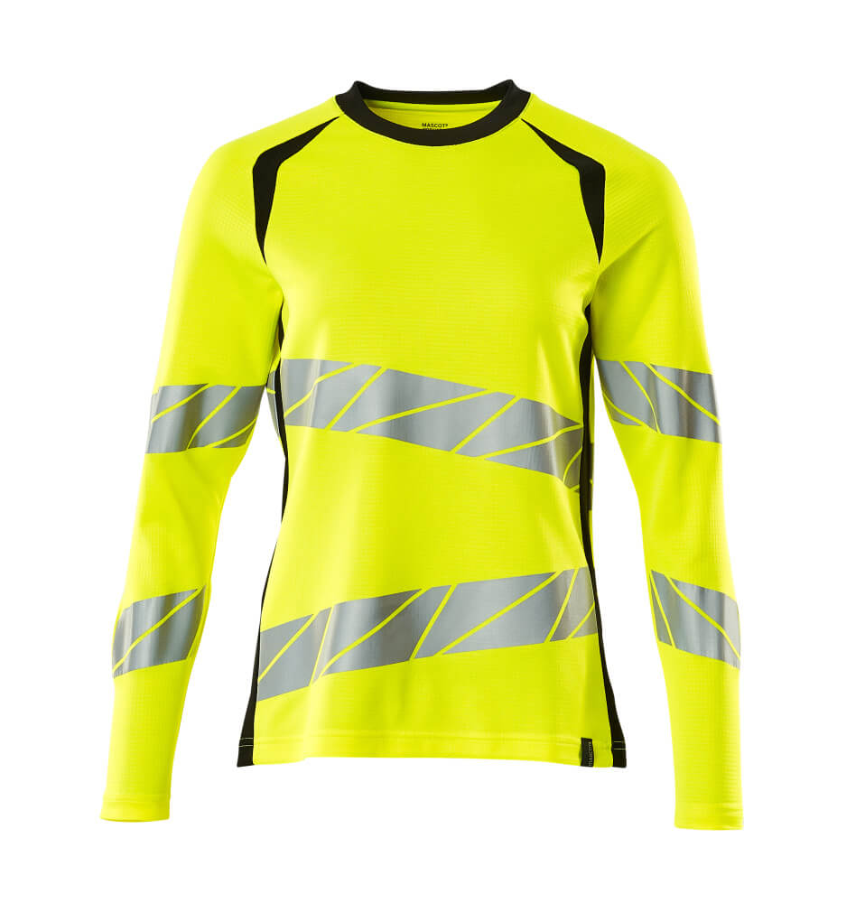 MASCOT ACCELERATE SAFE T-Shirt, Langarm - Hi-vis Gelb/Schwarz