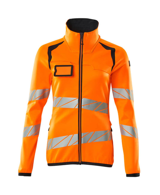 MASCOT ACCELERATE SAFE Fleecepullover mit Reißverschluss - Hi-vis Orange/Schwarzblau