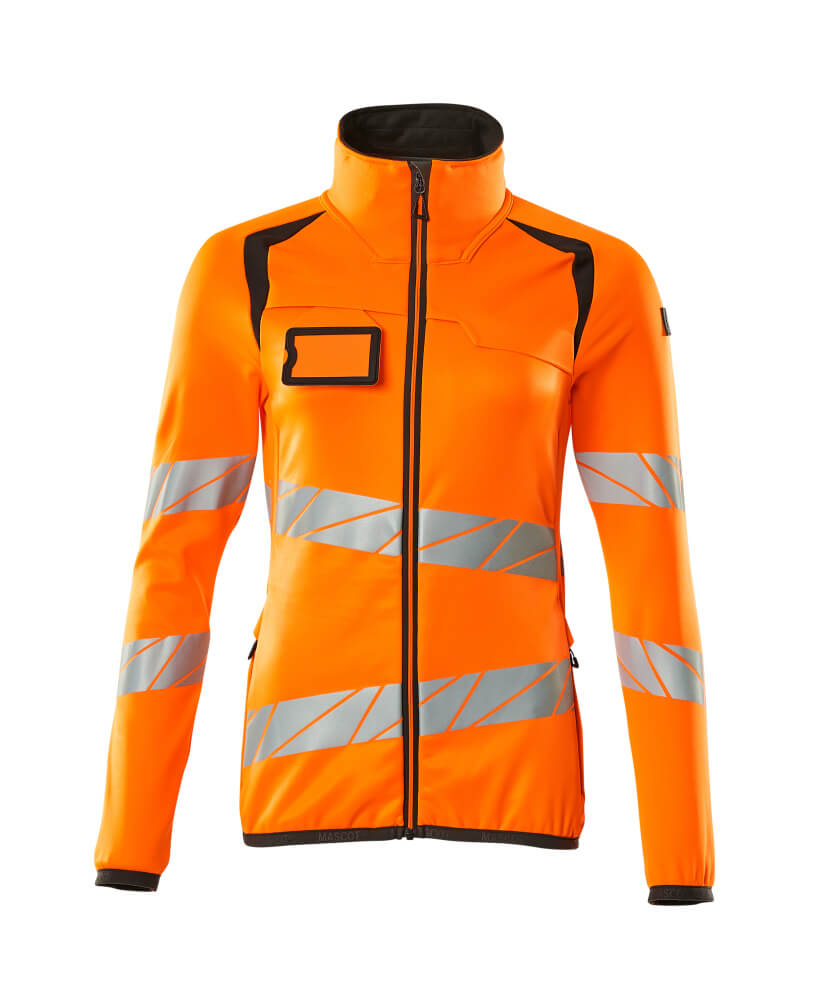 MASCOT ACCELERATE SAFE Fleecepullover mit Reißverschluss - Hi-vis Orange/Dunkelanthrazit