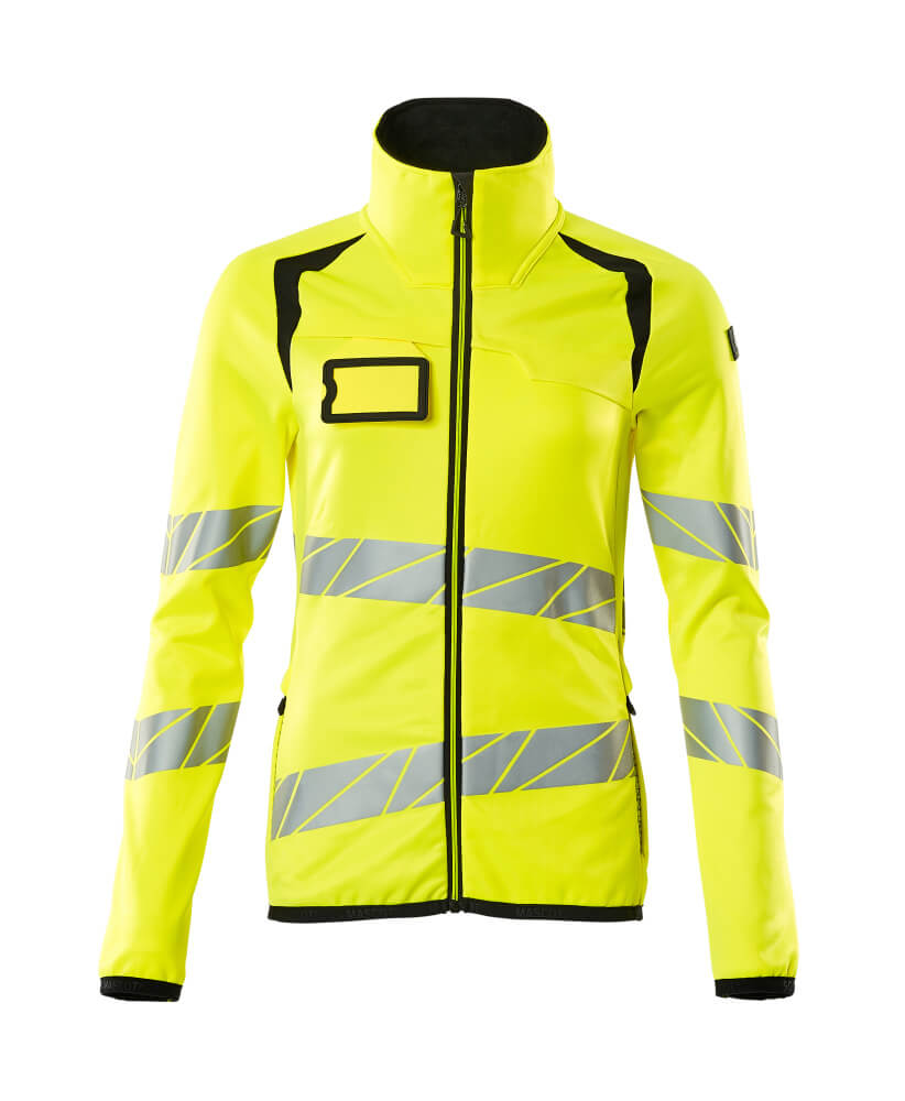 MASCOT ACCELERATE SAFE Fleecepullover mit Reißverschluss - Hi-vis Gelb/Schwarz