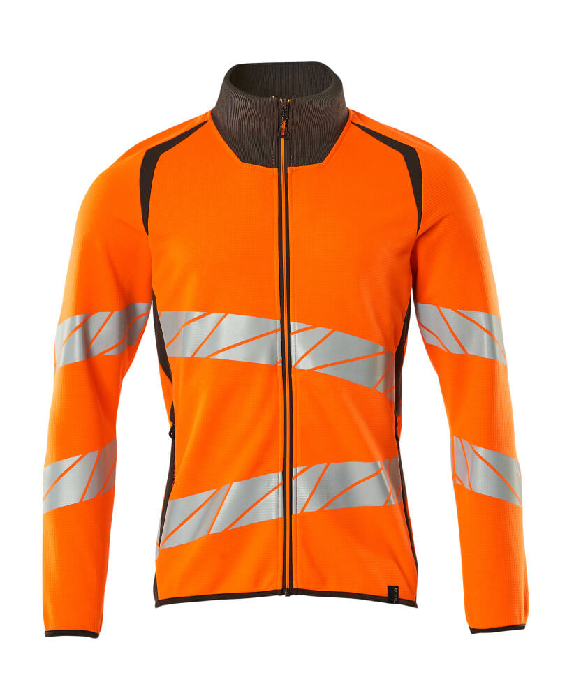 MASCOT ACCELERATE SAFE Sweatshirt mit Reißverschluss - Hi-vis Orange/Dunkelanthrazit