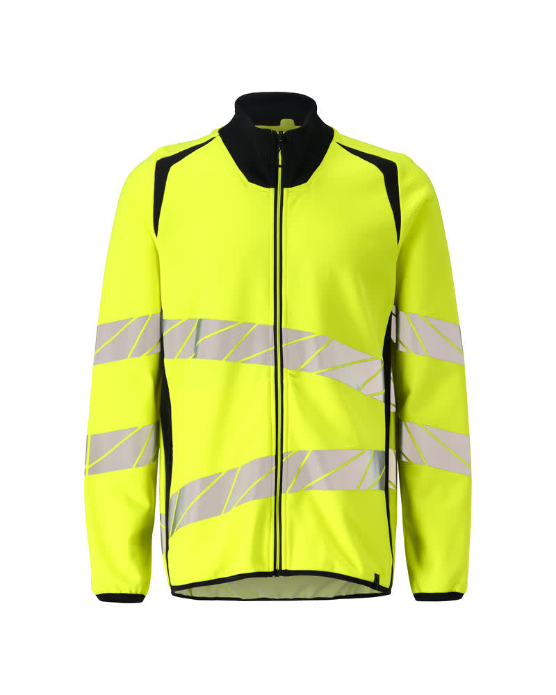 MASCOT ACCELERATE SAFE Sweatshirt mit Reißverschluss - Hi-vis Gelb/Schwarzblau