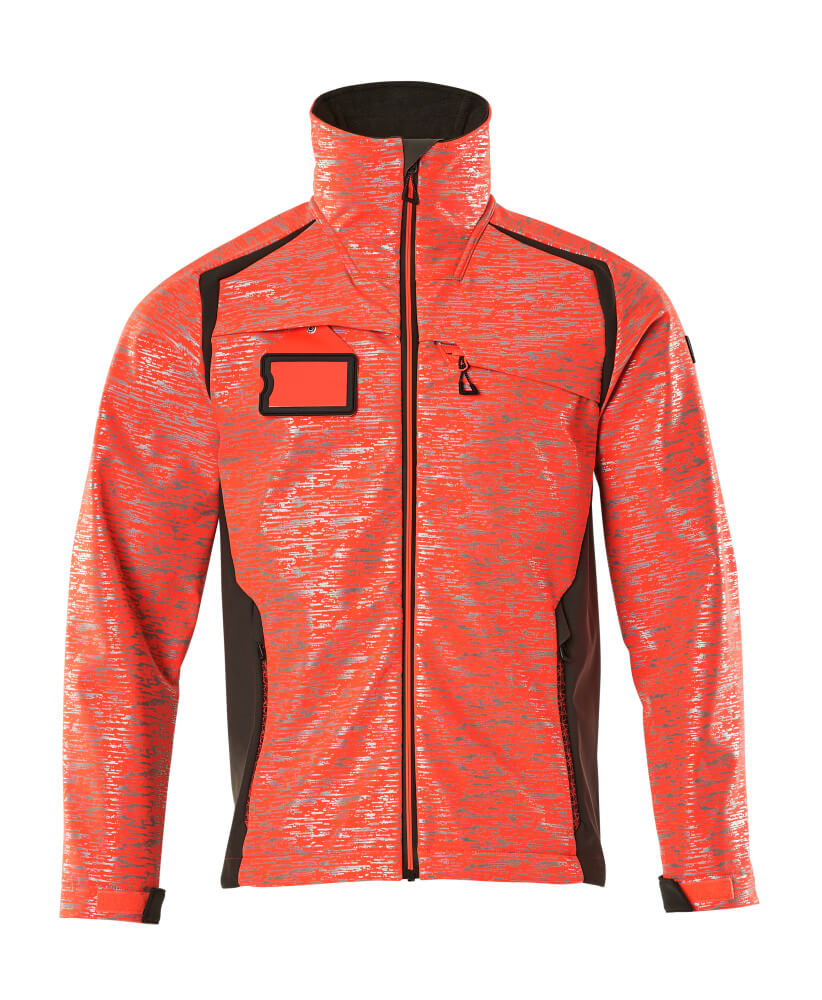 MASCOT ACCELERATE SAFE Softshell Jacke - Hi-vis Rot/Dunkelanthrazit
