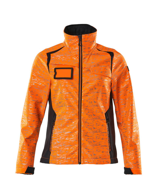 MASCOT ACCELERATE SAFE Softshell Jacke - Hi-vis Orange/Schwarzblau
