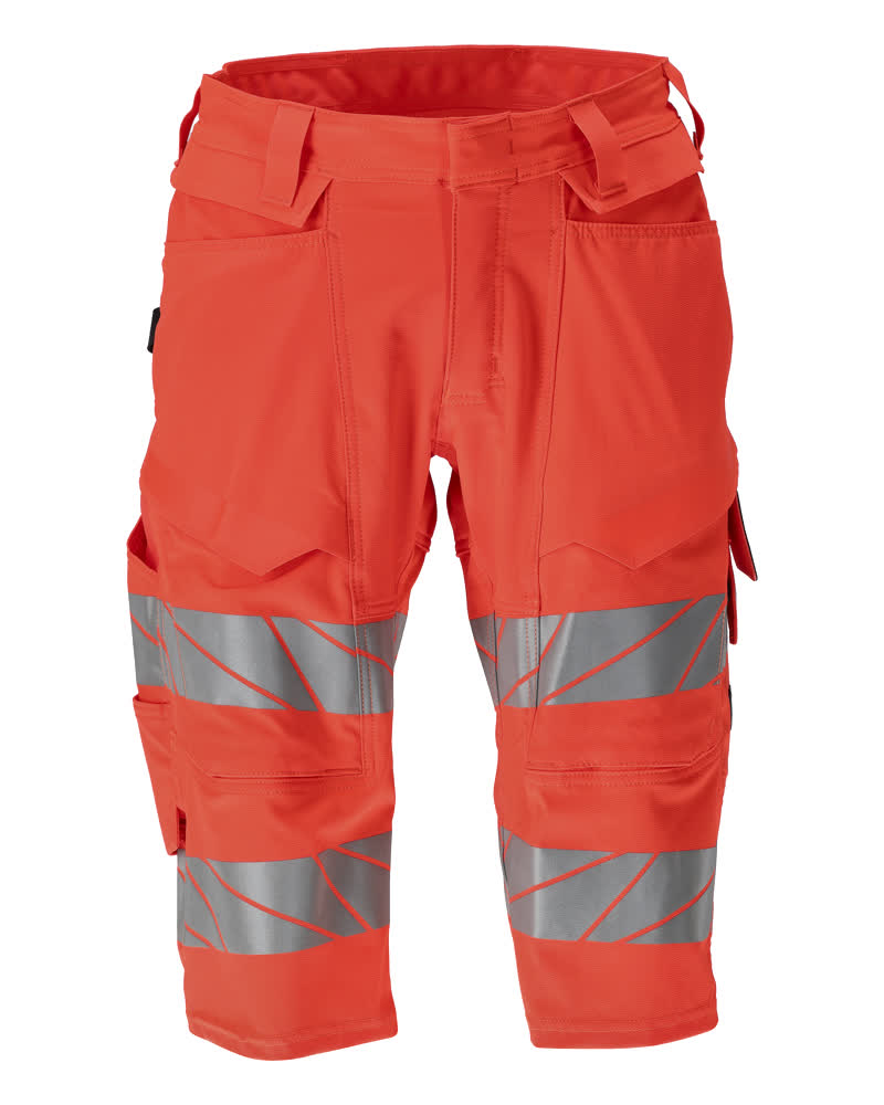 MASCOT ACCELERATE SAFE Shorts, lang - Hi-vis Rot
