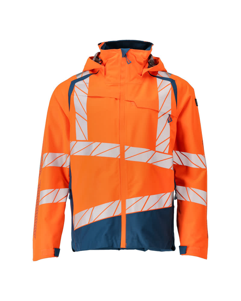 MASCOT ACCELERATE SAFE Hard Shell Jacke - Hi-vis Orange/Dunkelpetroleum