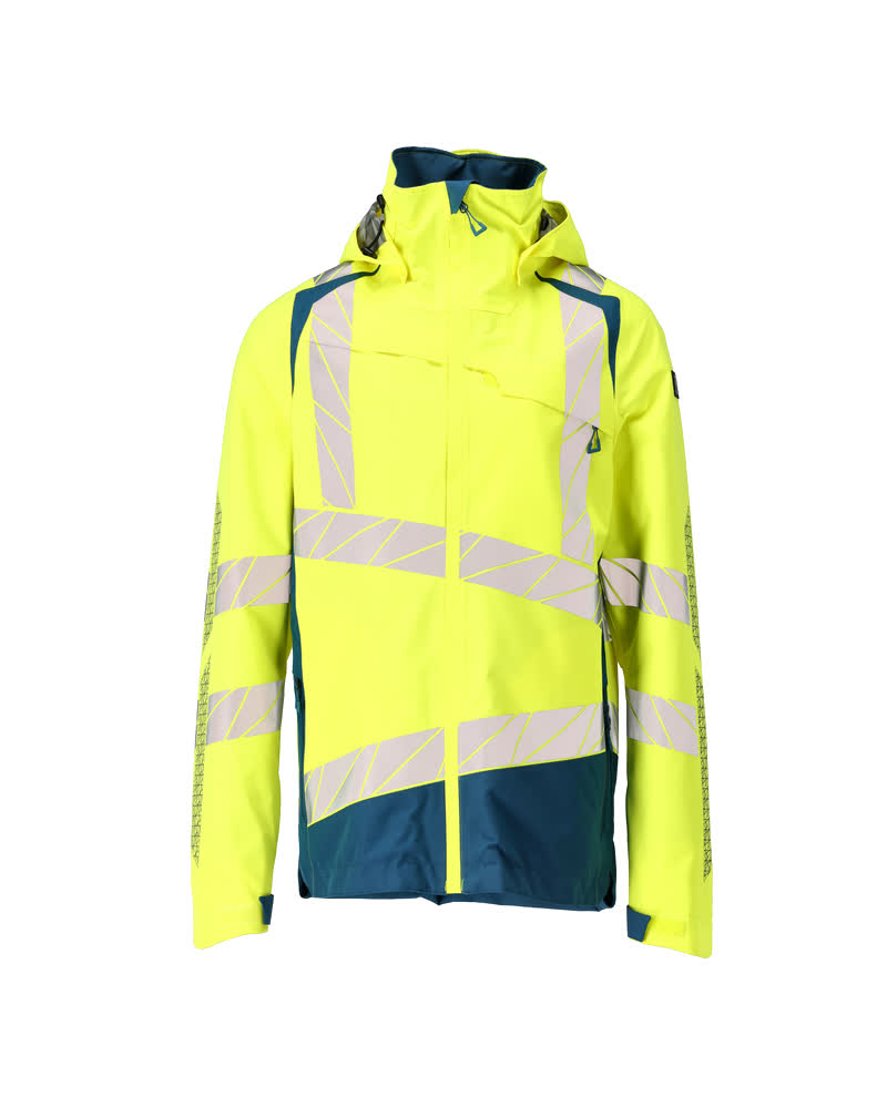 MASCOT ACCELERATE SAFE Hard Shell Jacke - Hi-vis Gelb/Dunkelpetroleum