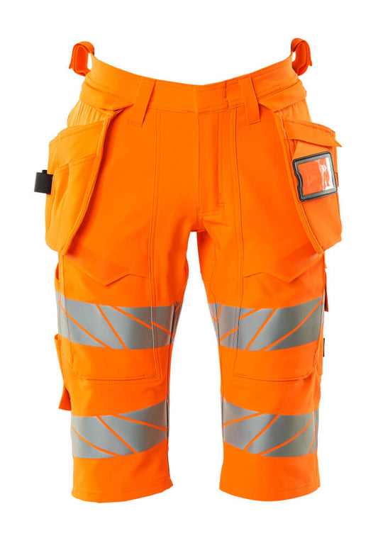 MASCOT ACCELERATE SAFE Shorts, lang mit Hängetaschen - Hi-vis Orange
