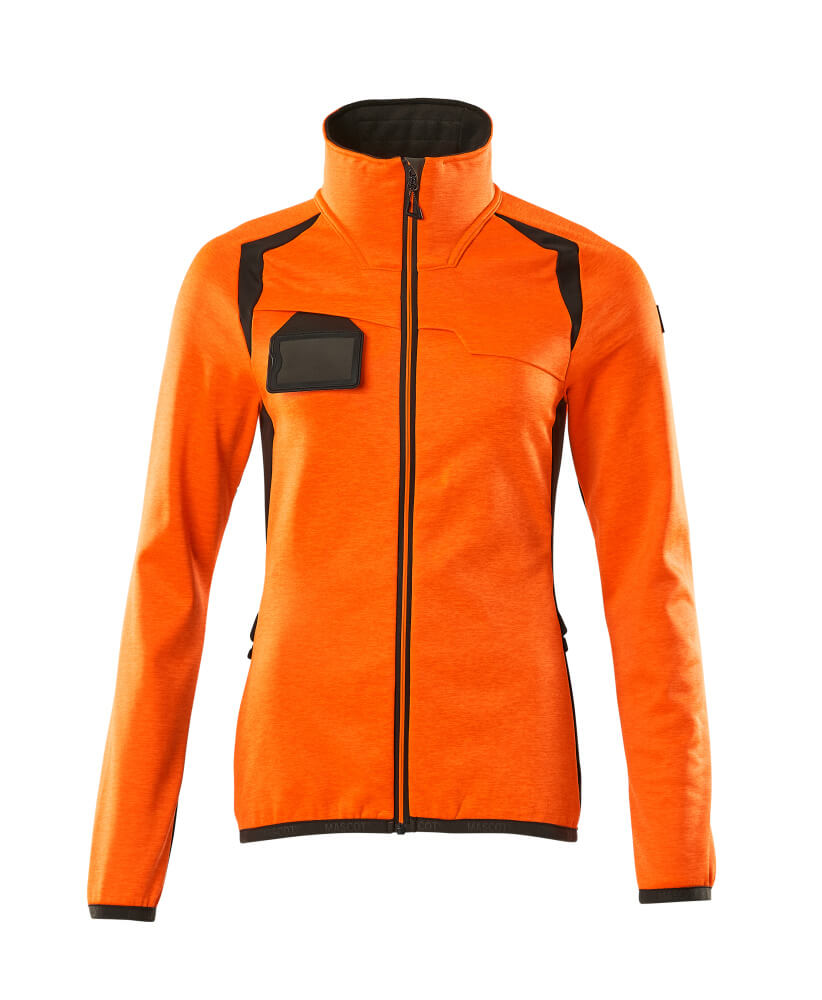 MASCOT ACCELERATE SAFE Fleecepullover mit Reißverschluss - Hi-vis Orange/Dunkelanthrazit