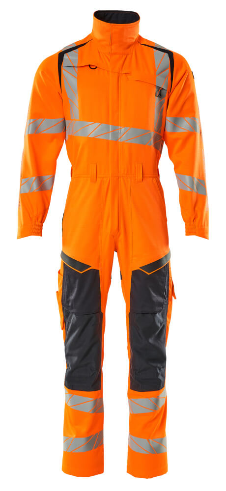MASCOT ACCELERATE SAFE Overall mit Knietaschen - Hi-vis Orange/Schwarzblau