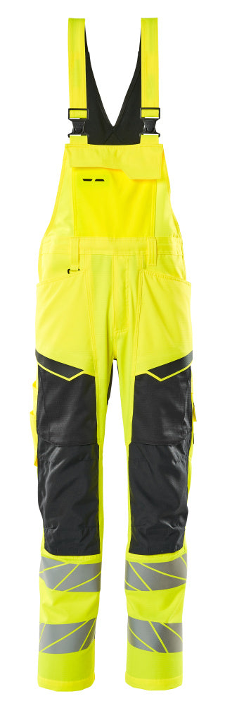 MASCOT ACCELERATE SAFE Latzhose mit Knietaschen - Hi-vis Gelb/Schwarz