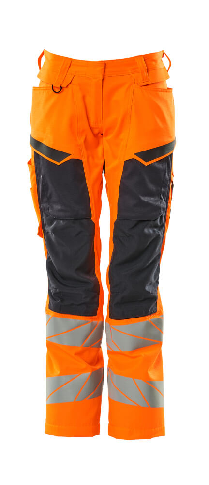 MASCOT ACCELERATE SAFE Hose mit Knietaschen - Hi-vis Orange/Schwarzblau