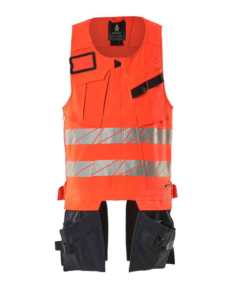 MASCOT ACCELERATE SAFE Werkzeugweste - Hi-vis Rot/Schwarzblau