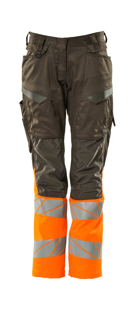 MASCOT ACCELERATE SAFE Hose mit Knietaschen - Dunkelanthrazit/Hi-vis Orange