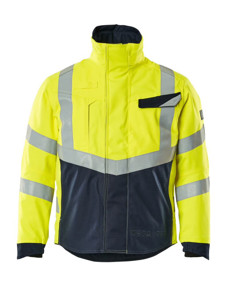 MASCOT MULTISAFE Winterjacke - Hi-vis Gelb/Schwarzblau
