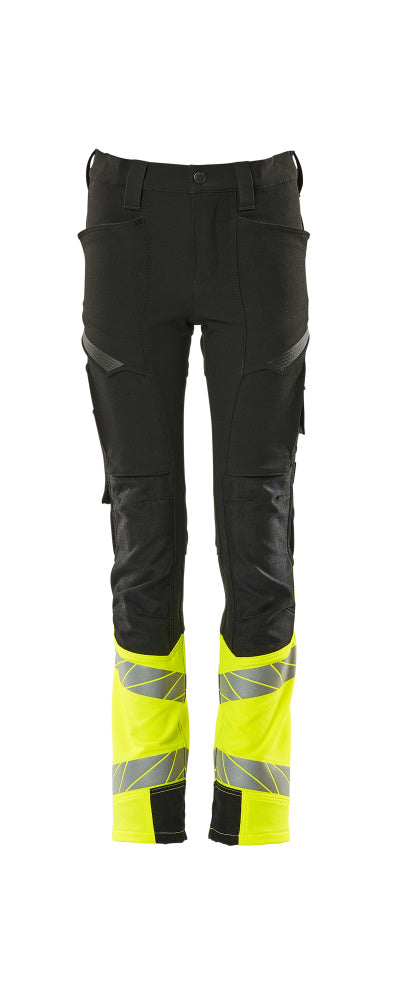MASCOT ACCELERATE SAFE Hose für Kinder - Schwarz/Hi-vis Gelb