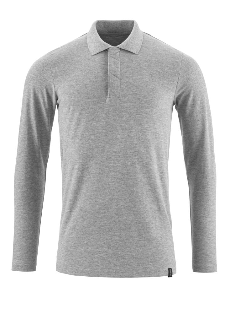 MASCOT CROSSOVER Polo-Shirt, Langarm - Grau-meliert