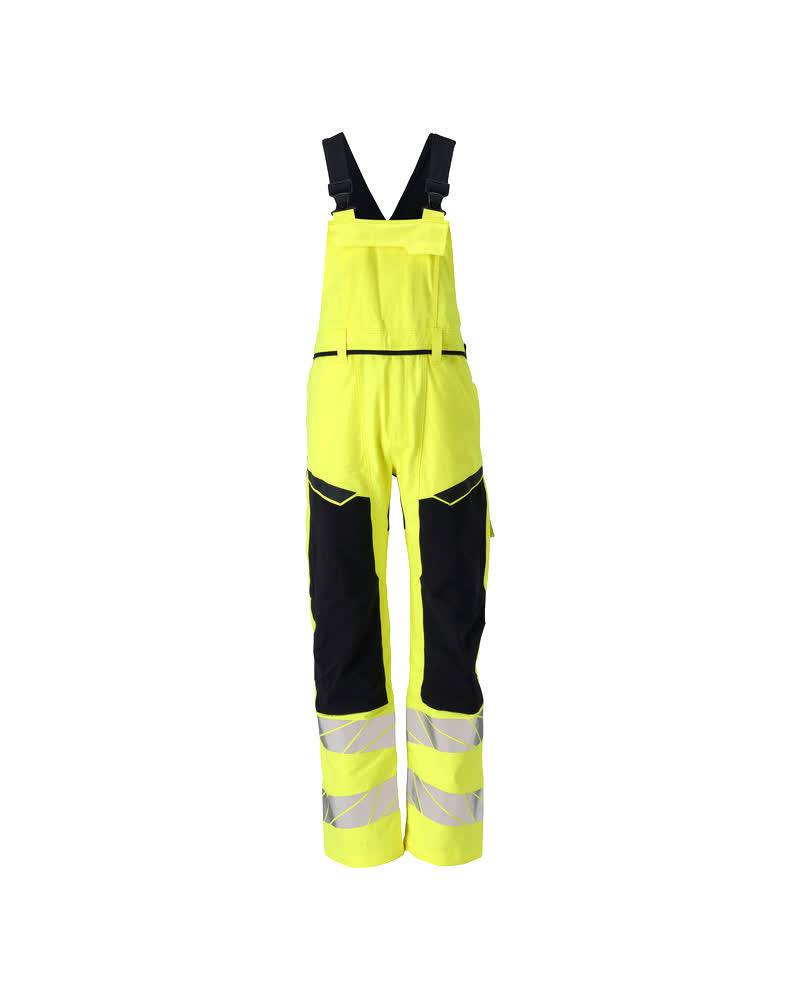MASCOT ACCELERATE MULTISAFE Latzhose mit Knietaschen - Hi-vis Gelb/Schwarzblau