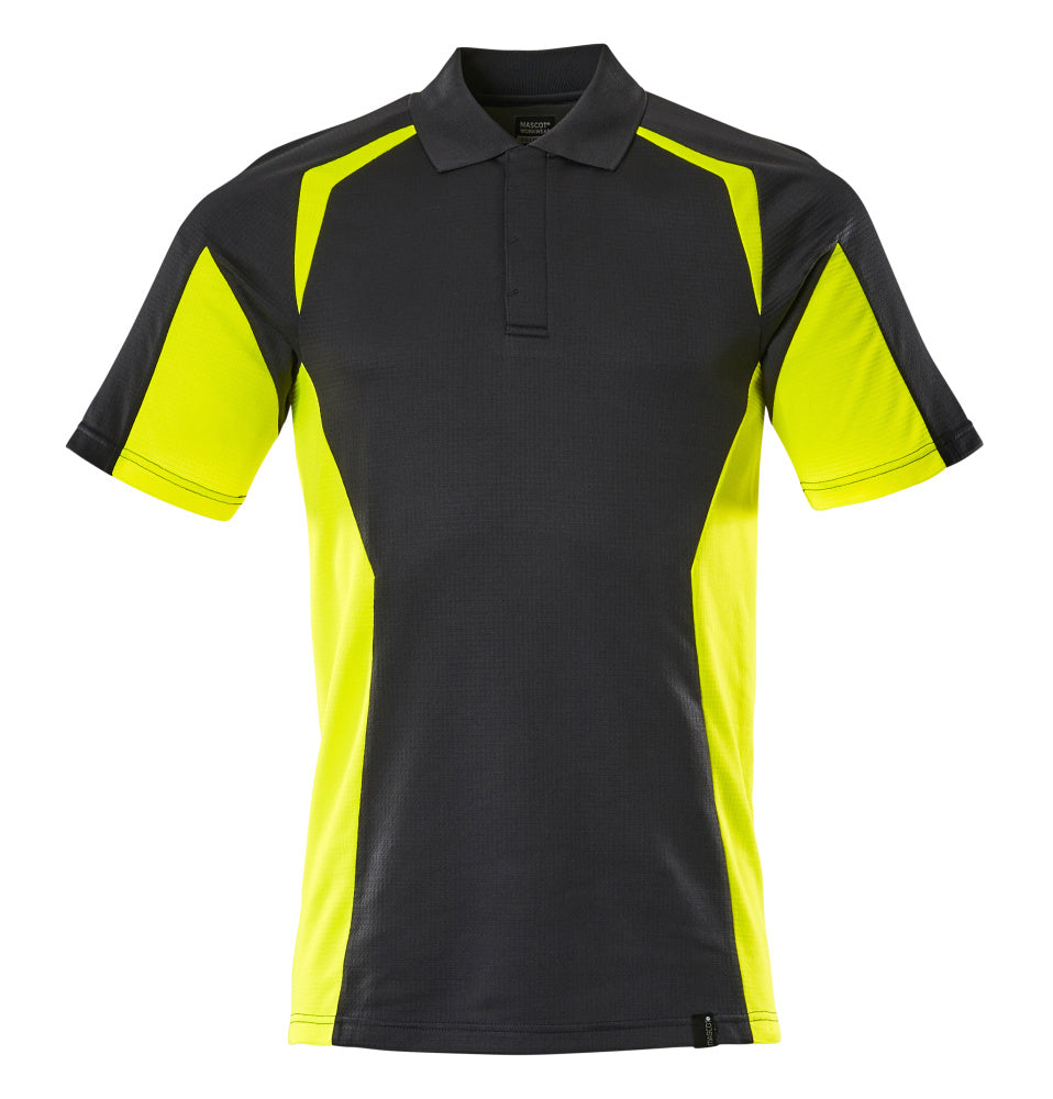 MASCOT ACCELERATE SAFE Polo-Shirt - Schwarz/Hi-vis Gelb