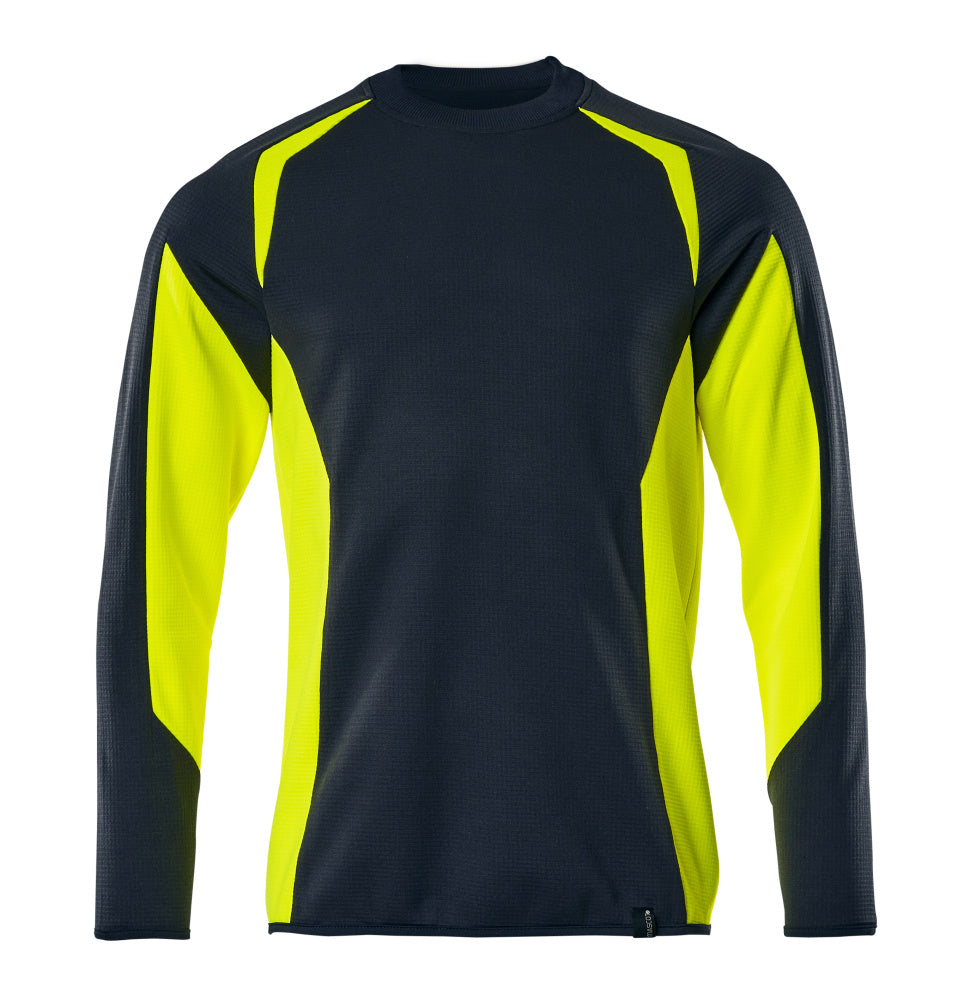 MASCOT ACCELERATE SAFE Sweatshirt - Schwarzblau/Hi-vis Gelb