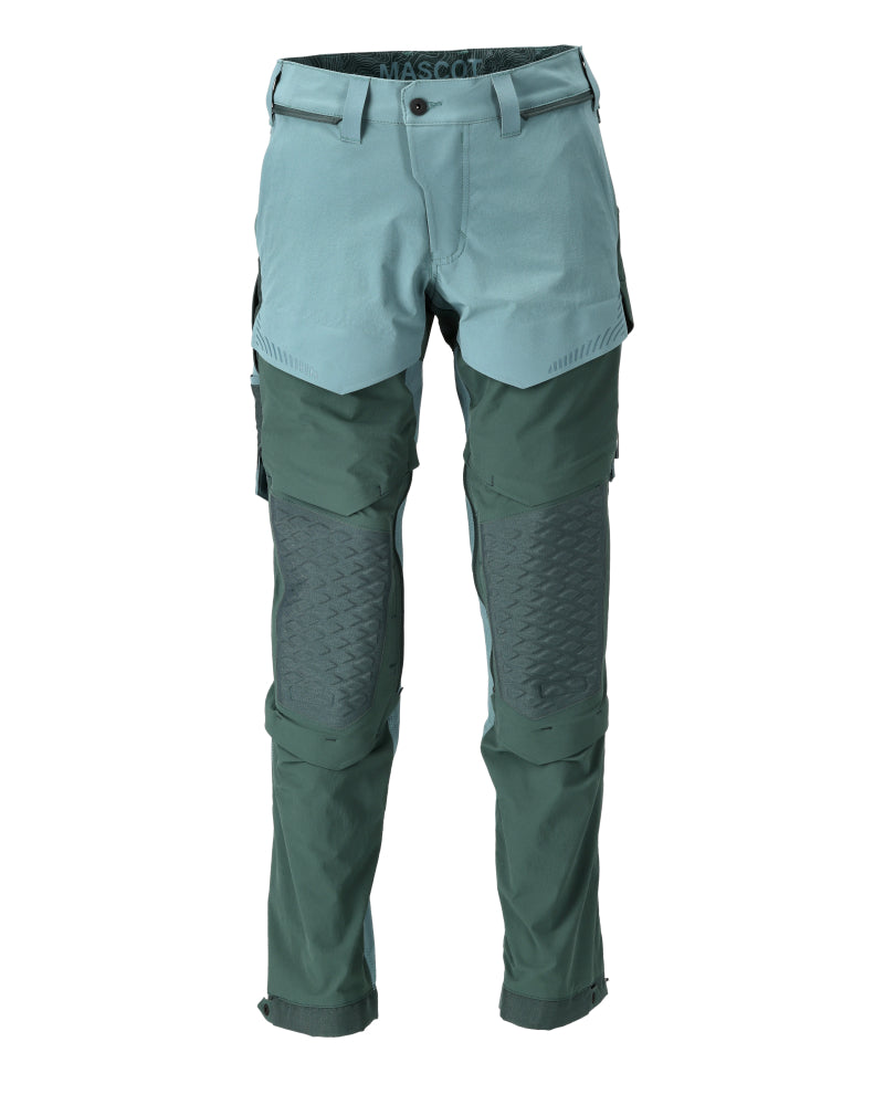 MASCOT CUSTOMIZED Hose mit Knietaschen - Hell Waldgrün/Waldgrün