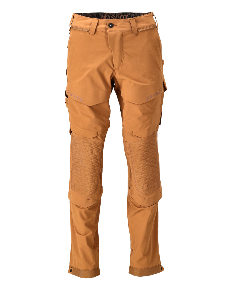 MASCOT CUSTOMIZED Hose mit Knietaschen - Nussbraun