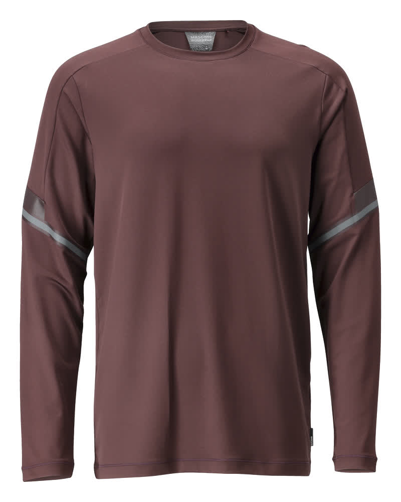 MASCOT CUSTOMIZED T-Shirt, Langarm - Bordeaux