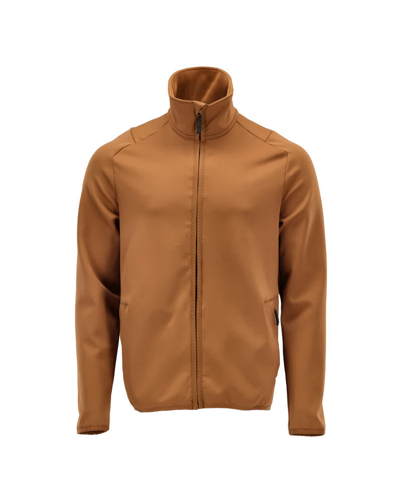 MASCOT CUSTOMIZED Fleecepullover mit Reißverschluss - Nussbraun