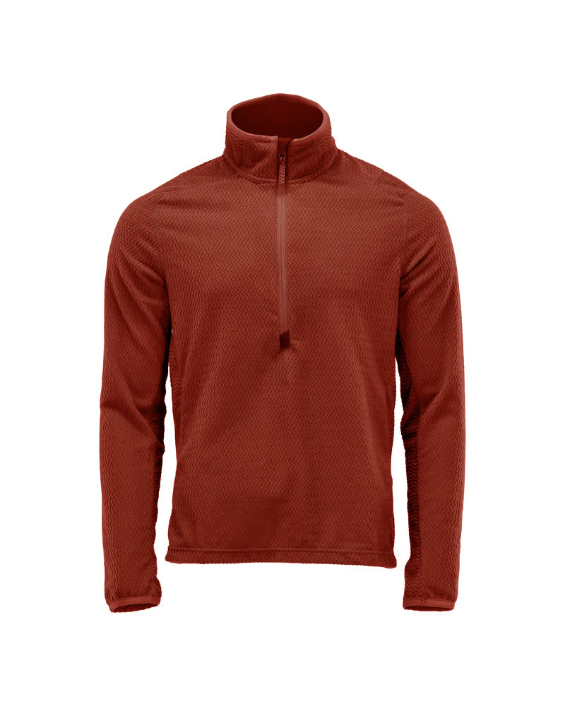 MASCOT CUSTOMIZED Microfleece Pullover mit kurzem Reißverschluss - Herbstrot