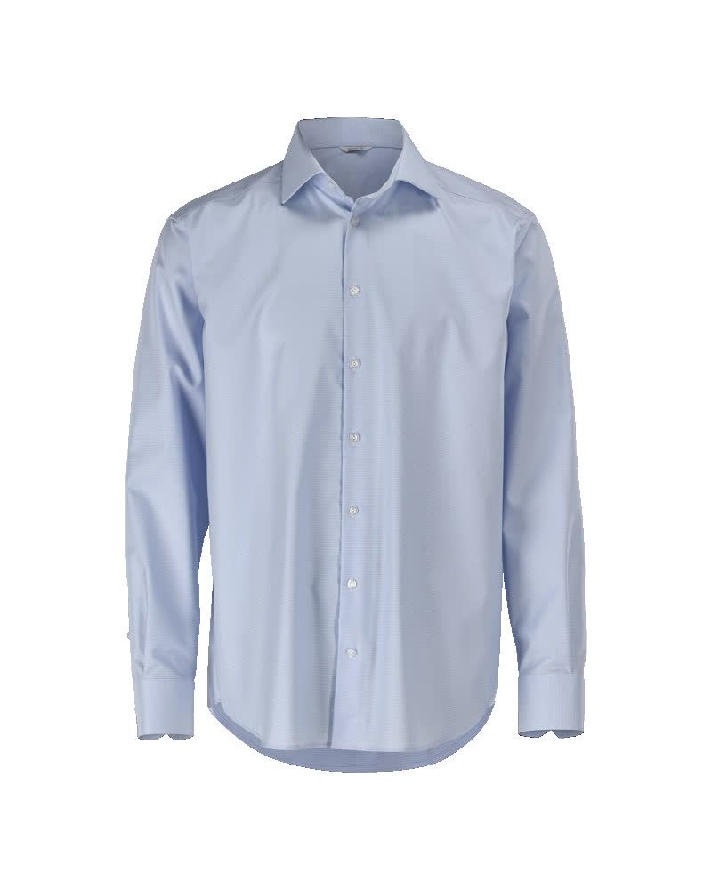 MASCOT FRONTLINE Hemd - Hellblau/Weiß-kariert