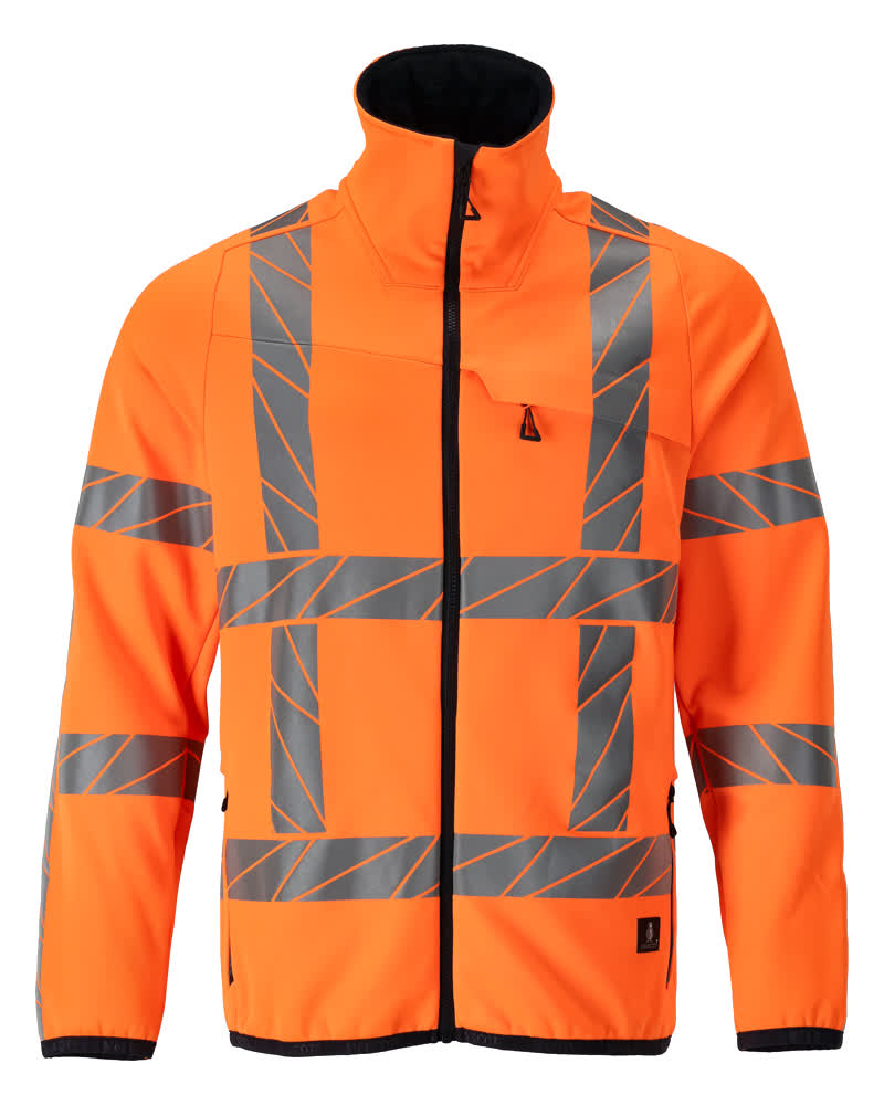 MASCOT ACCELERATE SAFE Fleecepullover mit Reißverschluss - Hi-vis Orange