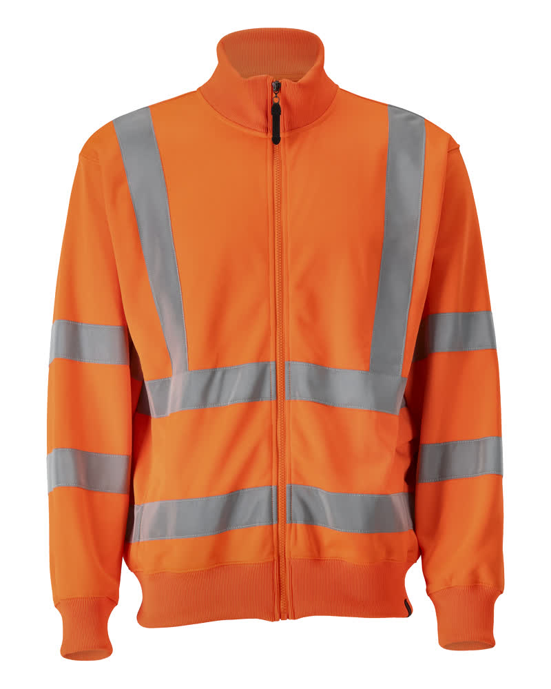 MASCOT SAFE CLASSIC Sweatshirt mit Reißverschluss - Hi-vis Orange