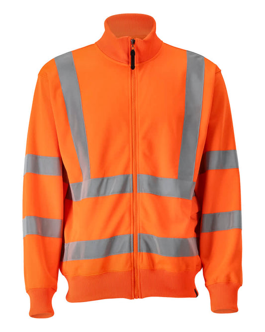 MASCOT SAFE CLASSIC Sweatshirt mit Reißverschluss - Hi-vis Orange