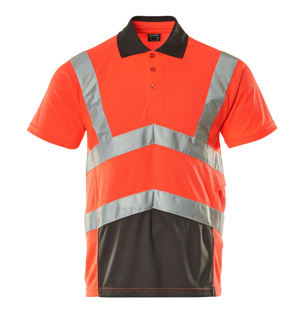 MASCOT SAFE YOUNG Polo-Shirt - Hi-vis Rot/Dunkelanthrazit
