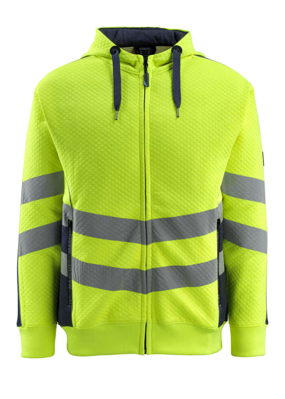 MASCOT SAFE SUPREME Kapuzensweatshirt mit Reißverschluss - Hi-vis Gelb/Schwarzblau
