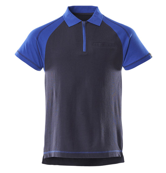 MASCOT IMAGE Polo-Shirt mit Brusttasche - Marine/Kornblau