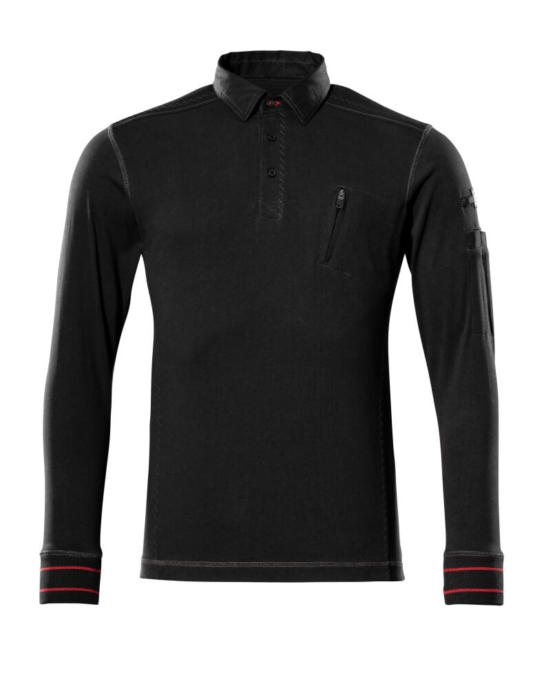 MASCOT FRONTLINE Polo-Sweatshirt - Schwarz