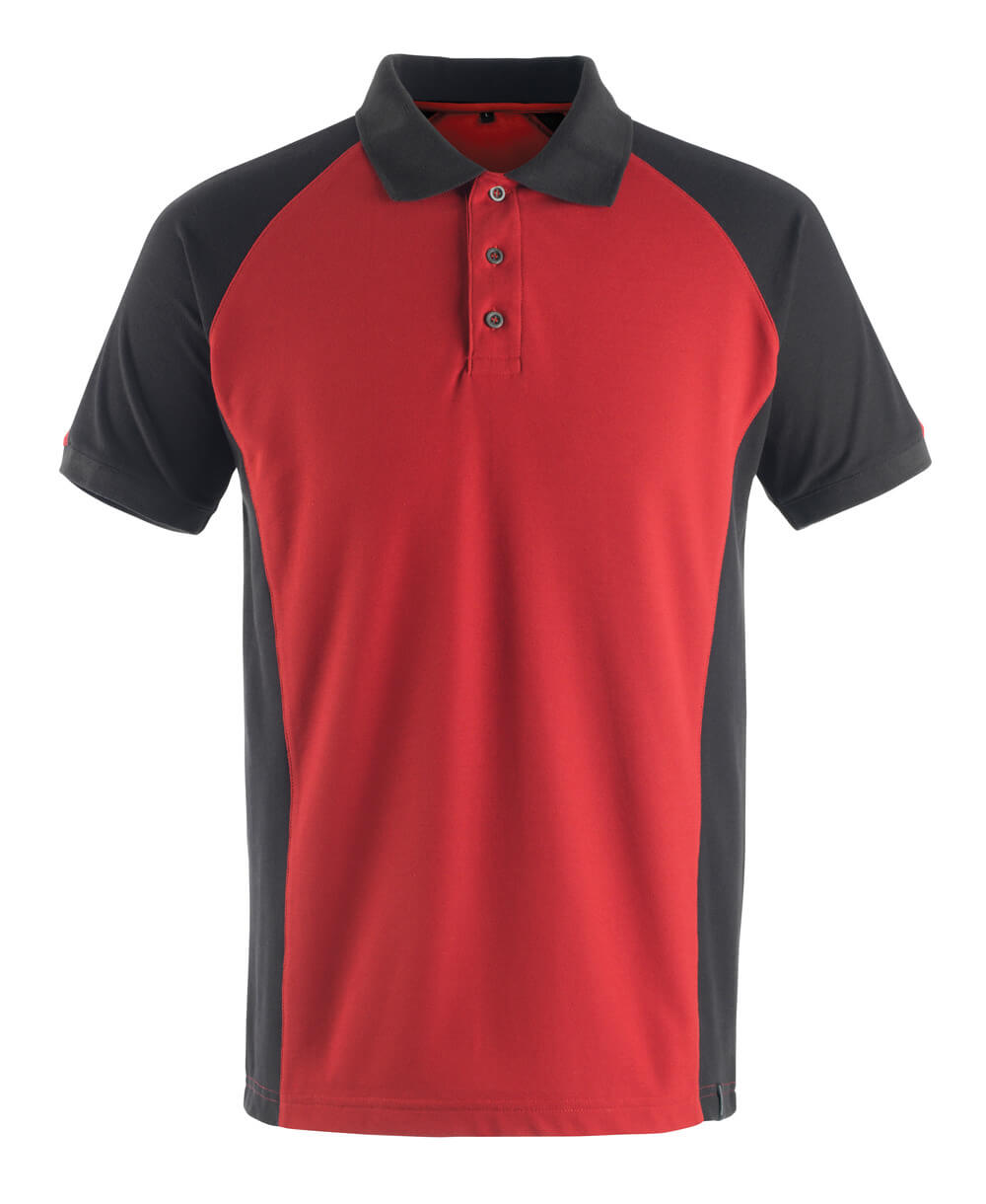 MASCOT UNIQUE Polo-Shirt - Rot/Schwarz