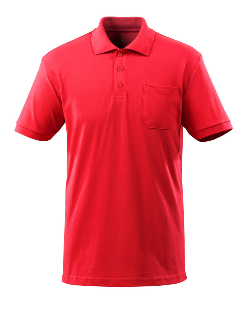 MASCOT CROSSOVER Polo-Shirt mit Brusttasche - Verkehrsrot