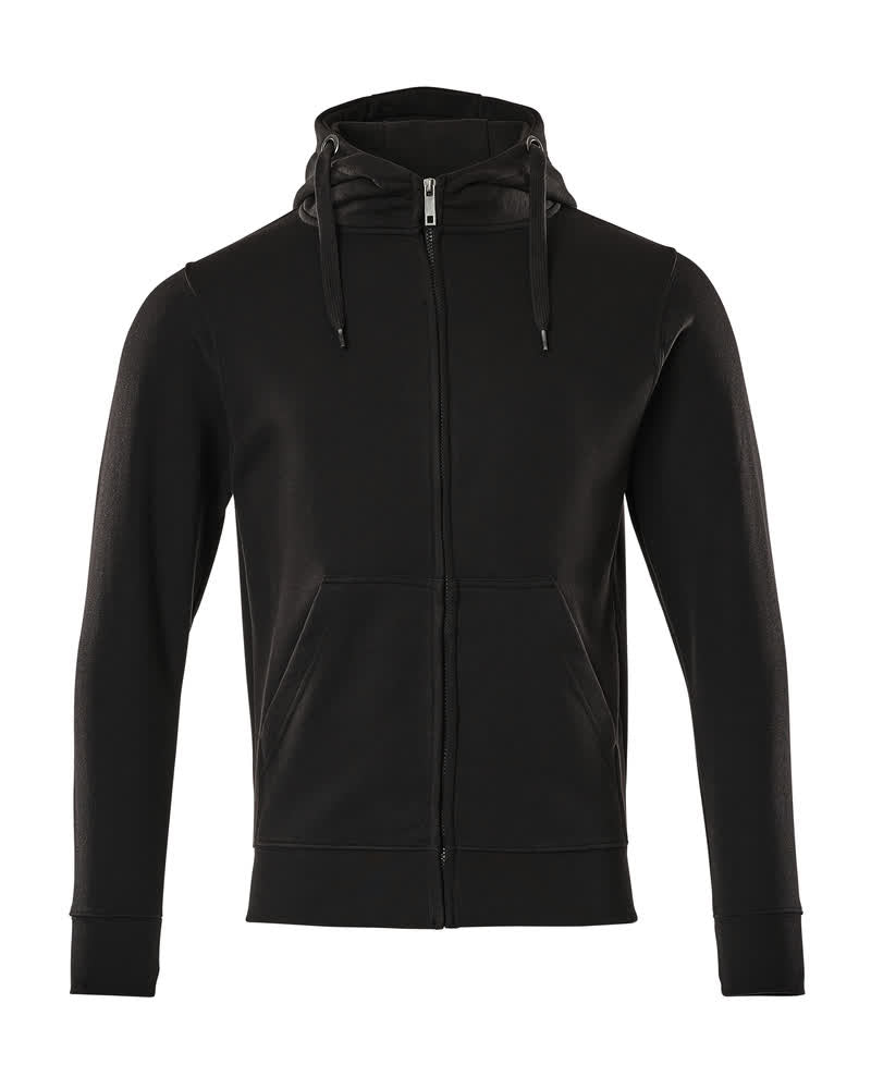 MASCOT CROSSOVER Kapuzensweatshirt mit Reißverschluss - Vollschwarz