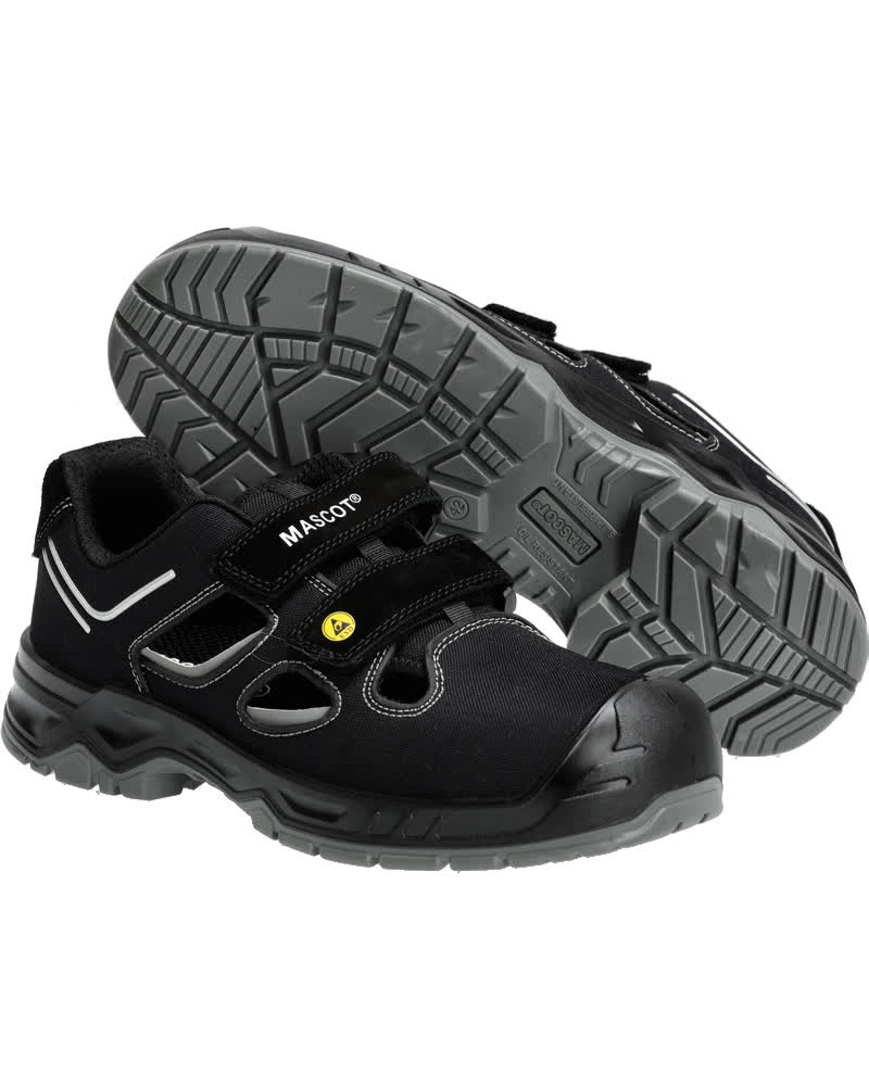 MASCOT FOOTWEAR FLEX Sicherheitssandale - Schwarz/Silber